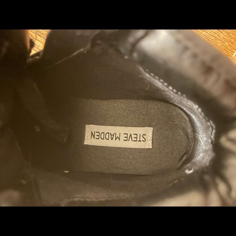 Black Steve Madden High-Top Sneakers - Picture 2 of 16